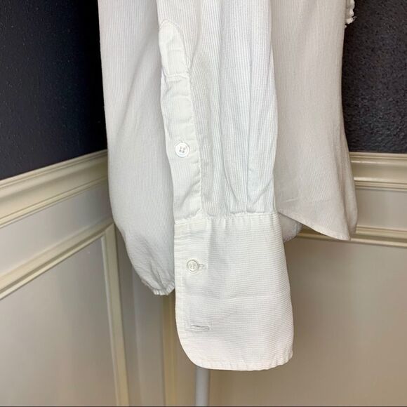 Nili Lotan collared ruffled button down tunic - Picture 6 of 7